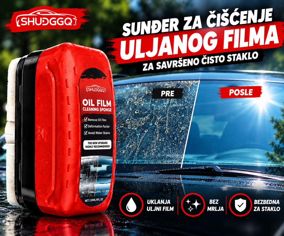 ✨ GlassClean Pro – Sunđer za uklanjanje uljanog filma 1+1 GRATIS